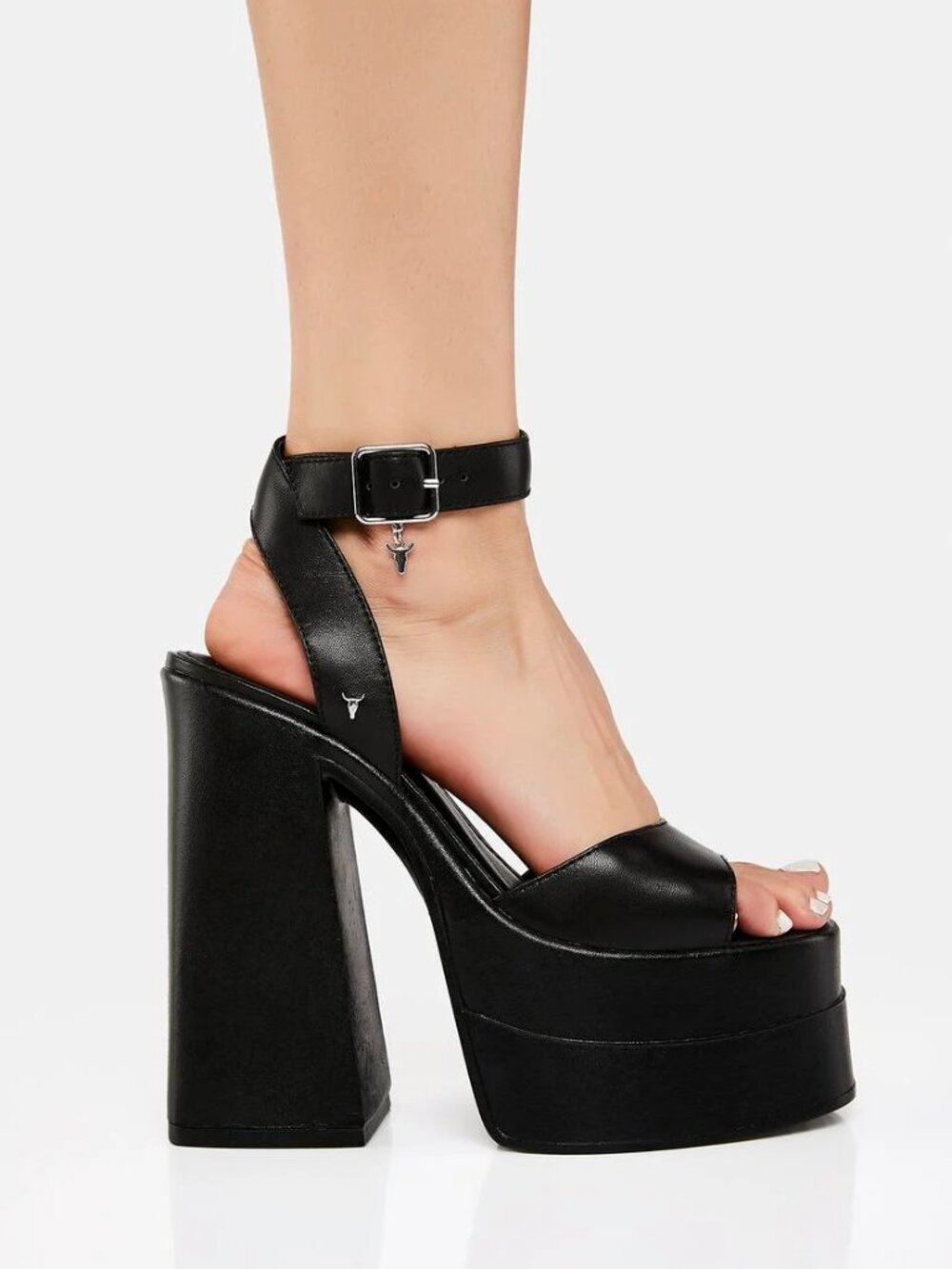 Windsor Smith Black Platform Sandals